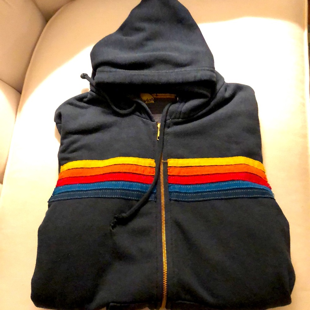 Aviator Nation Women’s 5 stripe hoodie